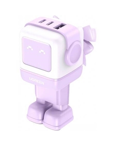 Сетевое зарядное Nexode RG 65W CD361 (белый/сиреневый) Ugreen