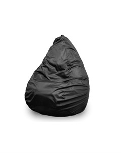 Кресло мешок груша l черный 85x70x60 см Пуффбери