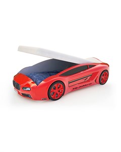 Кровать машина карлсон roadster ауди с подъемным механизмом красный 105x49x174 см Magic cars