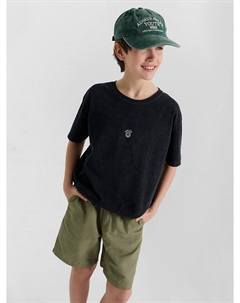 Футболка для мальчиков черная с принтом "smile" Mark formelle