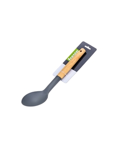Ложка кухонная пластмассовая с деревянной ручкой 7.5х31см 6868044 Fresca