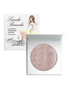 Компактная пудра-хайлайтер Сияющая кожа Landa branda