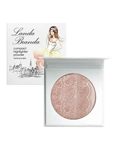 Компактная пудра-хайлайтер Сияющая кожа Landa branda