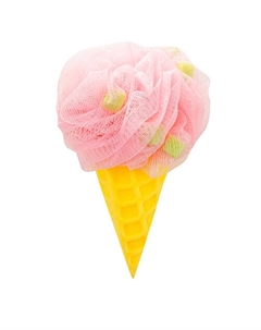 Мочалка «Мороженое» желтая/розовая Dolce milk
