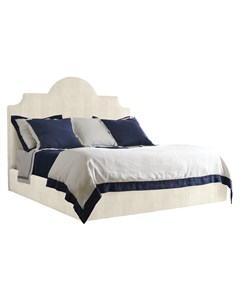 Мягкая кровать hamptons белый 170x150x210 см Myfurnish