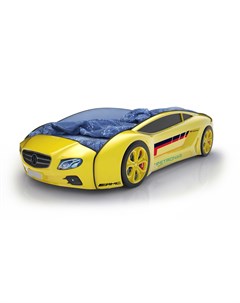Кровать машина карлсон roadster мерседес без доп опций желтый 105x49x174 см Magic cars