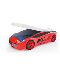 Кровать машина карлсон roadster лексус с подъемным механизмом красный 105x49x174 см Magic cars
