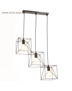 Светильник «Куб грани» 3хE27 40 Вт черный 50×15.5×86 см Bayerlux