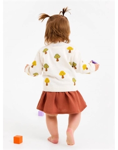 Кардиган Грибочки, рост 74-80 см, бежевый Крошка я