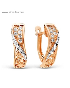 Серьги «Интрига», позолота Красная пресня