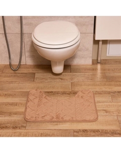Коврик для ванной "Узор", цв. бежевый, 40х50 см Этель