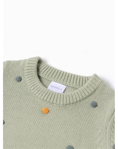 Джемпер Точки, р.80-86 см, зеленый Крошка я
