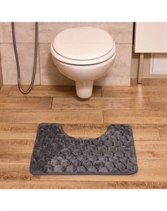 Коврик для ванной "Ромбы", цв. серый, 40х50 см Этель