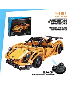 Конструктор радиоуправляемый «Тачка» с аккумулятором, 421 деталь Cada