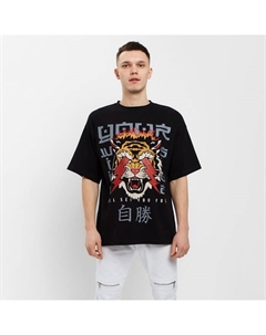 Футболка мужская "Тигр", черный, размер 56 Kaftan