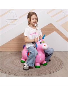Попрыгун «Единорог», 51×25×50 см, розовый Zabiaka
