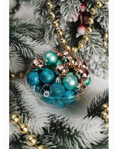 Ёлочные игрушки «Малышки в шарике», шары новогодние, d=2.5 см, набор 40 шт., МИКС Зимнее волшебство