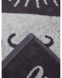 Полотенце махровое «Папа супергерой», 50×90 см, 100% хлопок, 420 г/м², серое Этель