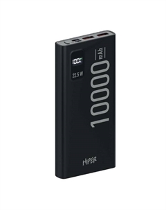 Внешний аккумулятор Hiper EP 10000, 10000 мАч, 3A, 2 USB, QC, PD, дисплей, черный