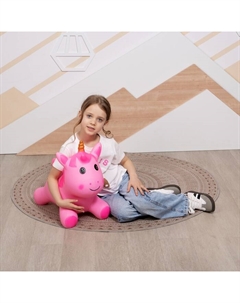 Попрыгун «Единорожка», 35×20×45 см, розовый Zabiaka