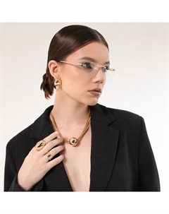 Бусы «Стерео» бусина снимается, 10 нитей, цвет золото, 40 см Qf