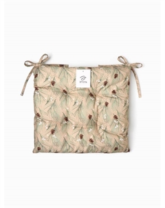 Подушка на стул «» Spruce branches, 42×42×7 см, бежевая Этель