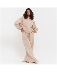 Костюм женский (толстовка/брюки) НАЧЁС, цвет темно-кремовый, р-р M (44-46) Little secret