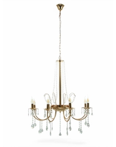 Люстра 2459/8 E14 5Вт золото 75х75х85-135 см Bayerlux