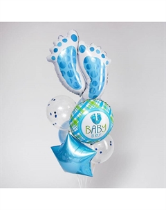 Воздушные шары, букет «Рождение мальчика», набор 7 шт. Страна карнавалия