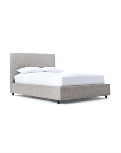 Мягкая кровать galas 200 200 серый 216 0x110x215 см Myfurnish