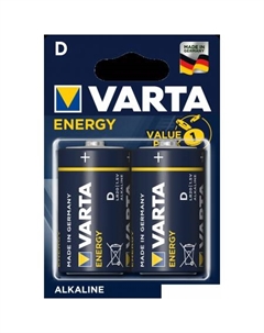 Батарейки Energy D 2 шт. Varta