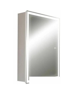 Шкаф с зеркалом Киото-2 50 L LED-00002680 Silver mirrors
