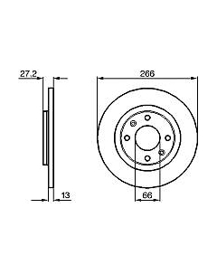 Тормозной диск 0986478847 Bosch