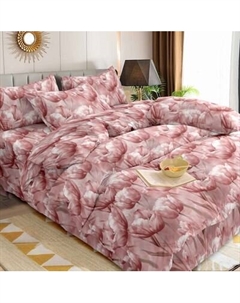 Комплект постельного белья Тюльпаны Евро / 150-0392 Царство сновидений