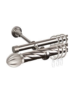 Карниз для штор АС ФОРОС Grace D25К/16Г + наконечники Тапас Ас форос