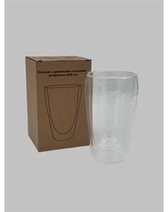 Стакан с двойными стенками 450 мл, стекло, арт. MUHC122853 Art&home