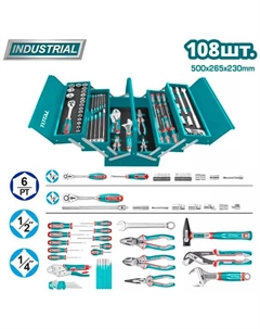 Универсальный набор инструментов THTCS121081 (108 предметов) Total