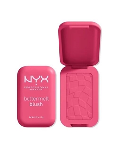 Стойкие компактные румяна Buttermelt Powder Blush Nyx professional makeup