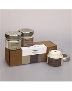 Свечи ароматические набор (попкорн, кокос/шоколад, синнабон) Levende lys тёплые моменты