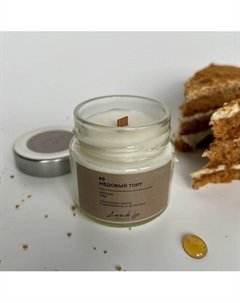 Свеча ароматическая в банке с деревянным фитилем (молоко и мед) 100 Levende lys тёплые моменты