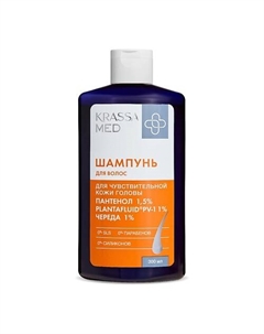 MED Шампунь для чувствительной кожи головы ПАНТЕНОЛ+ЧЕРЕДА 300 Krassa