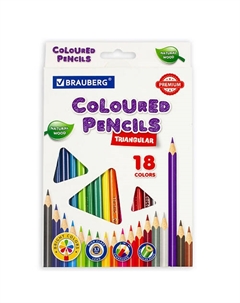 Карандаши цветные PREMIUM Brauberg