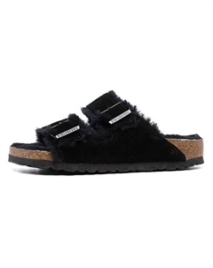 Шлепанцы Arizona Shearling Suede Leather Narrow Fit Birkenstock