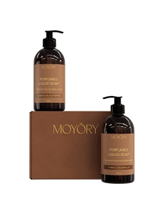 Подарочный набор парфюмированного жидкого мыла Amber & Black Pepper и Tobacco & Vanille 1000 Moyöry