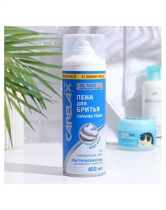 Пена для бритья для увлажнения кожи, 400 мл Carelax