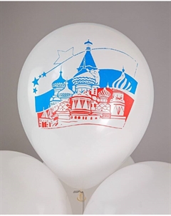 Воздушные шары латексные 12" «Россия», 25 шт., МИКС Бикей