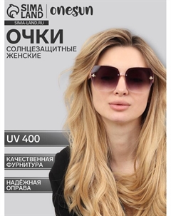 Очки солнцезащитные, uv 400, дужка 13.5 см, ширина 14 см, линза 5.1×6.4 см Onesun