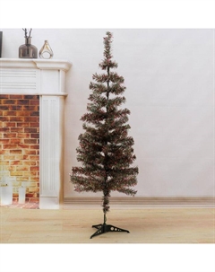 Искусственная ёлка «. Радуга с красным», 120 см, d нижнего яруса 43 см, d иголок 6 см, ПВХ 110 веток отгибаются Зимнее волшебство