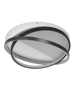 Люстра 2203/2BK LED 25 Вт 6000К бело-черный 42×42×14 см Bayerlux