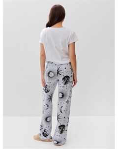 Пижама женская (футболка, брюки) Magic night, размер 52-54, белая Kaftan